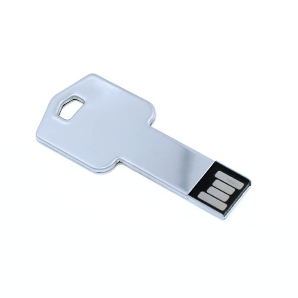 Kovový USB flash disk ve tvaru klíče v mnoha barvách