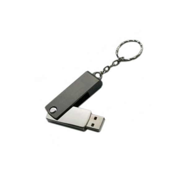 Luxusní kovový USB flash disk s otočnou krytkou konektoru