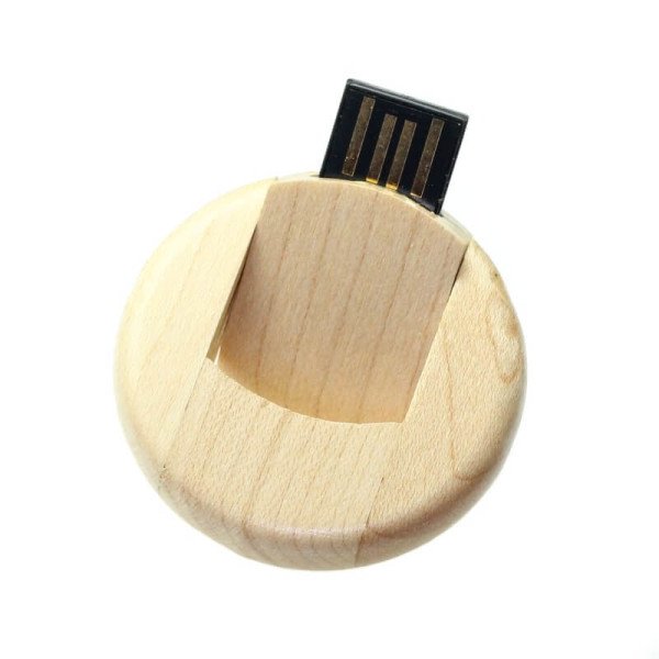 DŘEVĚNÝ USB FLASH DISK OTOČNÝ