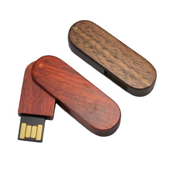 DŘEVĚNÝ USB FLASH DISK OTOČNÝ