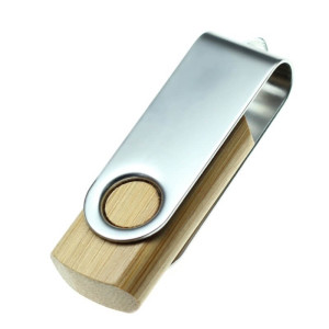 USB FLASH DISK BAMBOO TWISTER - Reklamnepredmety