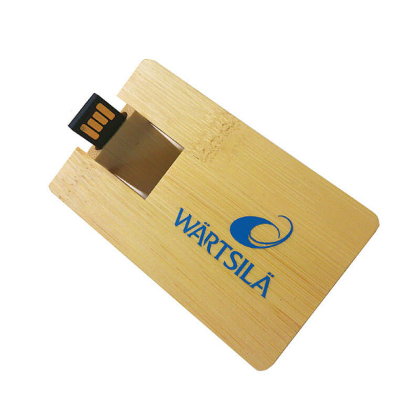 USB FLASH DISK KARTA DŘEVĚNÁ