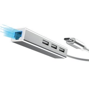 Datový HUB se 3 USB 3.0 A RJ45 portem - Reklamnepredmety