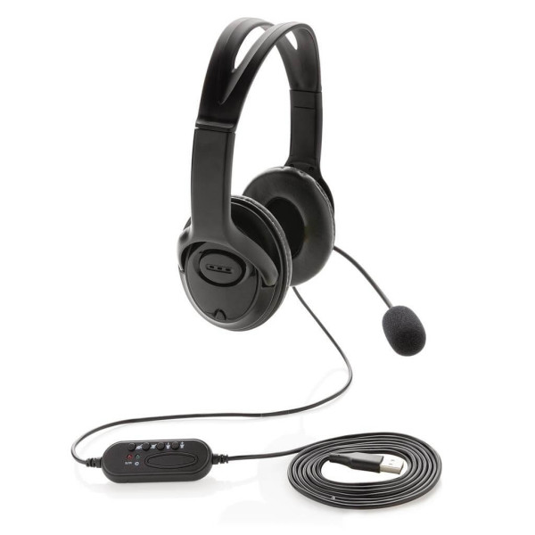 Kancelářský headset s mikrofonem