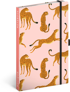 Notes Leopardy, linkovaný, 13 × 21 cm - Reklamnepredmety