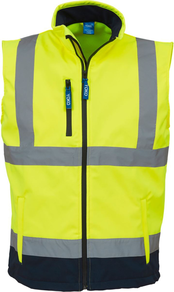 Softshellová vesta Hi-Vis Yoko/HVK006