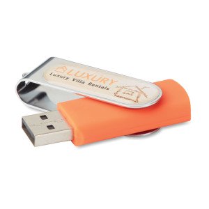 USB flash disk s plnobarevným logem s doming efektem v ceně - Reklamnepredmety