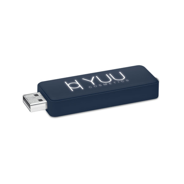 USB flash disk se svítícím logem