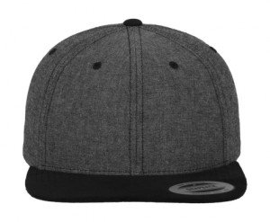 Kšiltovka Chambray-Suede se snapback zapínáním - Reklamnepredmety