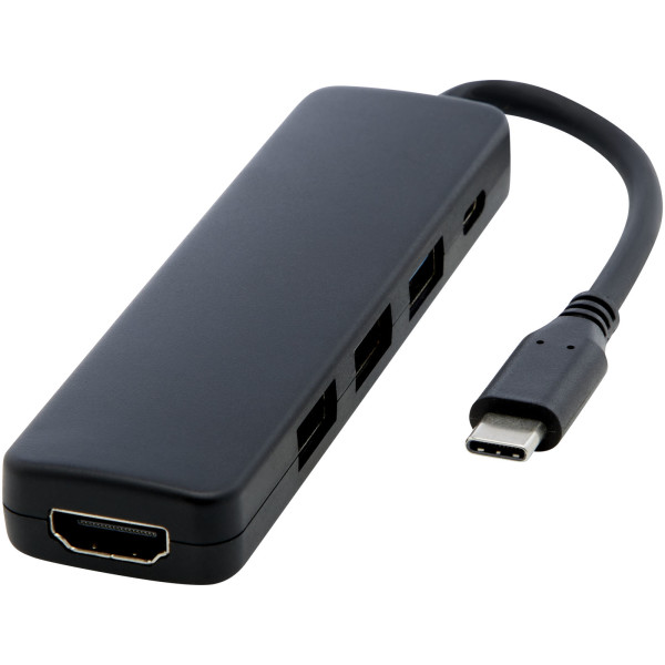 Multimediální adaptér Loop USB 2.0-3.0 s portem HDMI, z recyklovaného plastu RCS