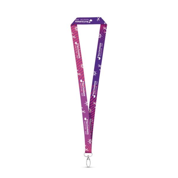 MANILA. Polyesterový sublimační lanyard s karabinou