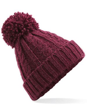 Pletená čepice s bambulí Melange Beanie - Reklamnepredmety