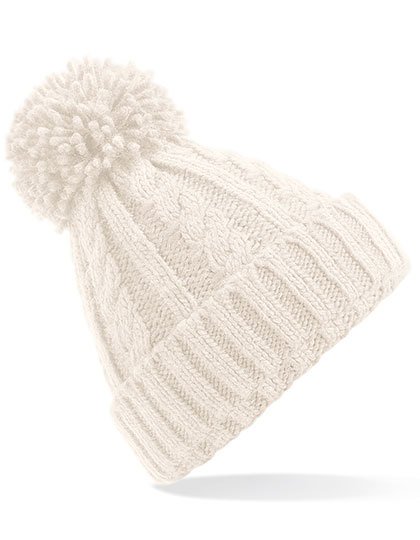 Pletená čepice s bambulí Melange Beanie