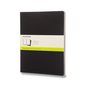 Zápisníky Moleskine Cahier v tvrdé vazbě XXL, čistý, 3 ks - Reklamnepredmety