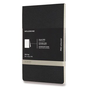 Poznámkový blok Moleskine Professional L, linkovaný - Reklamnepredmety