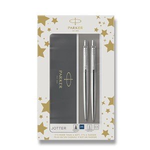 Parker Jotter Stainless Steel CT souprava kuličkové pero a mechanická tužka - Reklamnepredmety