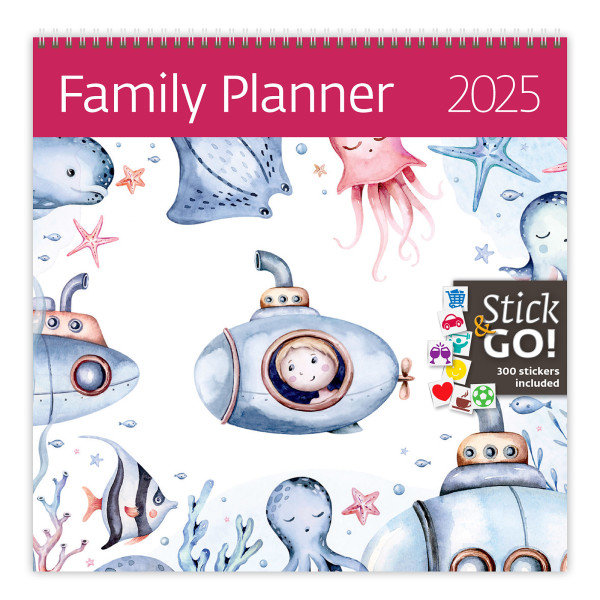 Nástěnný rodinný kalendář Family Planner