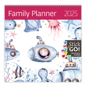 Nástěnný rodinný kalendář Family Planner - Reklamnepredmety