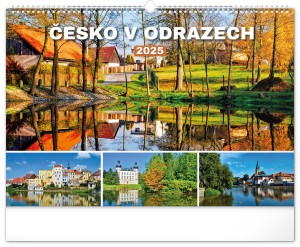 Nástěnný kalendář Česko v odrazech 2025, 48 × 33 cm - Reklamnepredmety