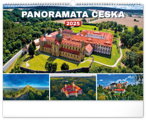 Nástěnný kalendář Panoramata Česka 2025, 48 × 33 cm - Reklamnepredmety