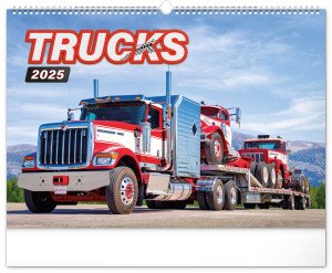 Nástěnný kalendář Trucks 2025, 48 × 33 cm - Reklamnepredmety