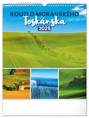 Nástěnný kalendář Kouzlo Moravského Toskánska 2025, 30 × 34 cm - Reklamnepredmety