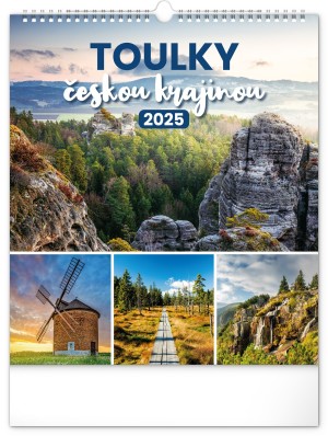 Nástěnný kalendář Toulky českou krajinou 2025, 30 × 34 cm - Reklamnepredmety