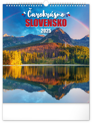 Nástěnný kalendář Čarokrásné Slovensko 2025, 30 × 34 cm - Reklamnepredmety