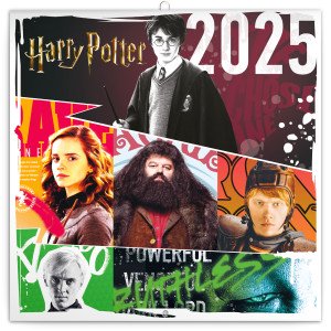 Poznámkový kalendář Harry Potter 2025, 30 × 30 cm - Reklamnepredmety