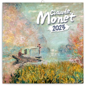 Poznámkový kalendář Claude Monet 2025, 30 × 30 cm - Reklamnepredmety