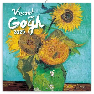 Poznámkový kalendář Vincent van Gogh 2025, 30 × 30 cm - Reklamnepredmety