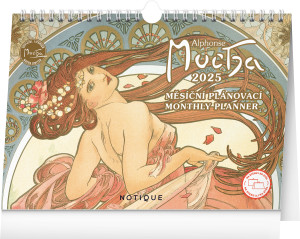 Stolní kalendář Alfons Mucha 2025 - Reklamnepredmety