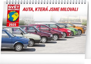 Stolní kalendář Svět motorů 2025, CZ - Reklamnepredmety