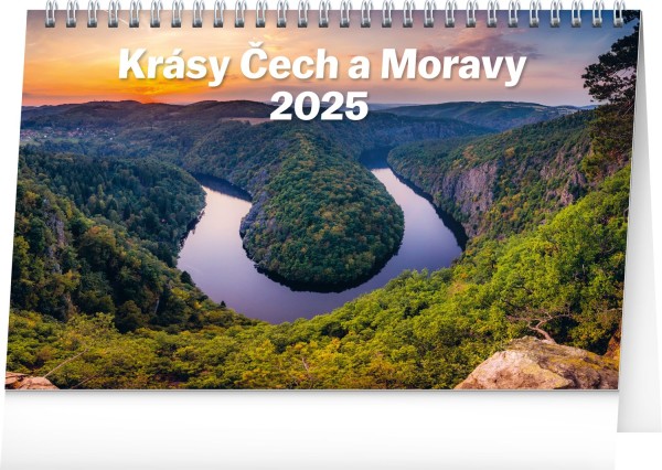 Stolní kalendář Krásy Čech a Moravy 2025, CZ