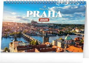 Stolní kalendář Praha – Miluji Prahu 2025, CZ - Reklamnepredmety