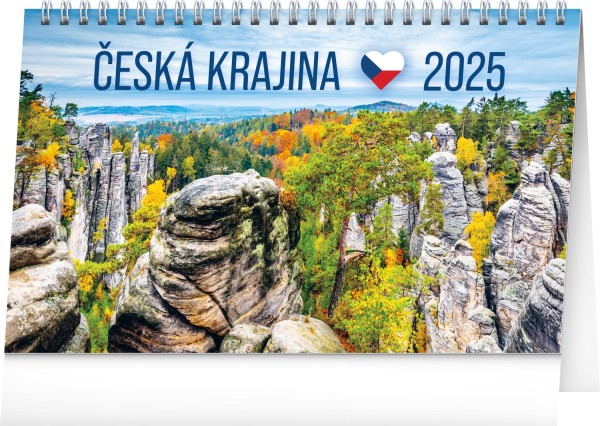 Stolní kalendář Česká země 2025, CZ