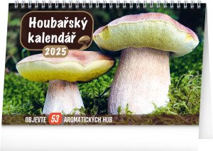 Stolní Houbařský kalendář 2025, CZ - Reklamnepredmety