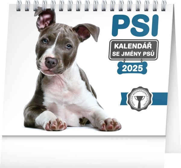 Stolní kalendář Psi – se jmény psů 2025, CZ