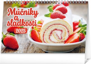 Stolní kalendář Moučníky a sladkosti 2025 - Reklamnepredmety