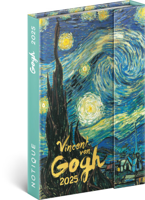 Týdenní magnetický diář Vincent van Gogh 2025 - Reklamnepredmety