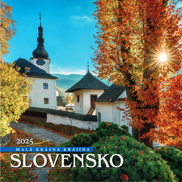 Nástěnný kalendář Slovensko čtverec 2025