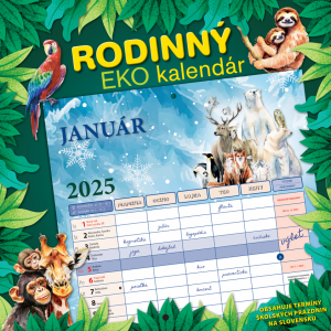 Nástěnný Rodinný EKO kalendář 2025 - Reklamnepredmety