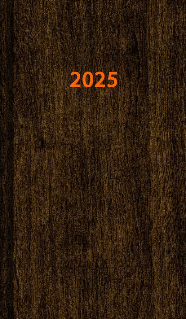 Mini diář A6 - WOOD 2025