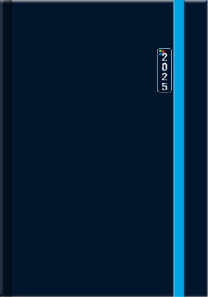 Denní diář A5 - VERONA s gumkou 2025 - Reklamnepredmety