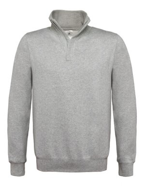 BCWUI22 Mikina s dlouhým rukávem a krátkým zipem Sweat ID.004 | pánská - Reklamnepredmety