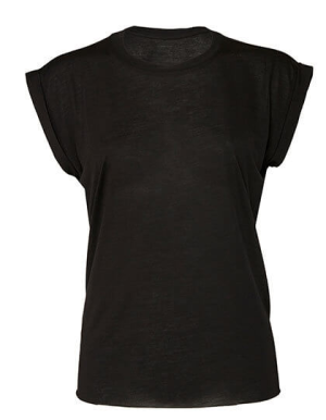 BL8804 Womens Flowy Muscle Tee with Rolled Cuff - Reklamnepredmety