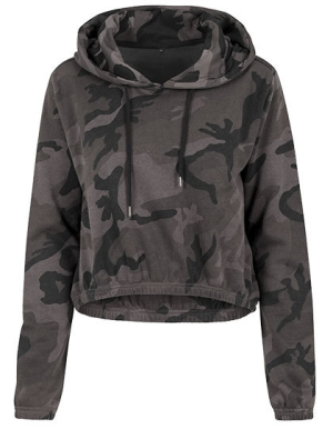 BY065 Ladies Camo Cropped Hoody - Reklamnepredmety