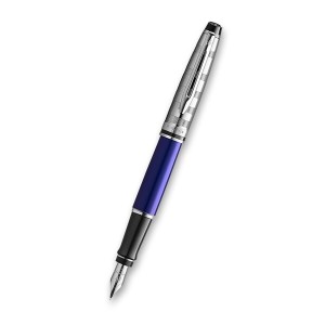 Waterman Expert Deluxe Dark Blue CT plnicí pero hrot F - Reklamnepredmety