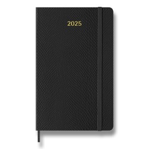 Diár Moleskine Precious & Ethical 2025 L, týždenný, vegánska koža, výber farieb čierny - Reklamnepredmety