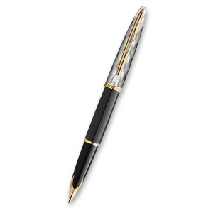 Waterman Carène Reflections of Paris SE DLX Black GT plniace pero hrot M - Reklamnepredmety